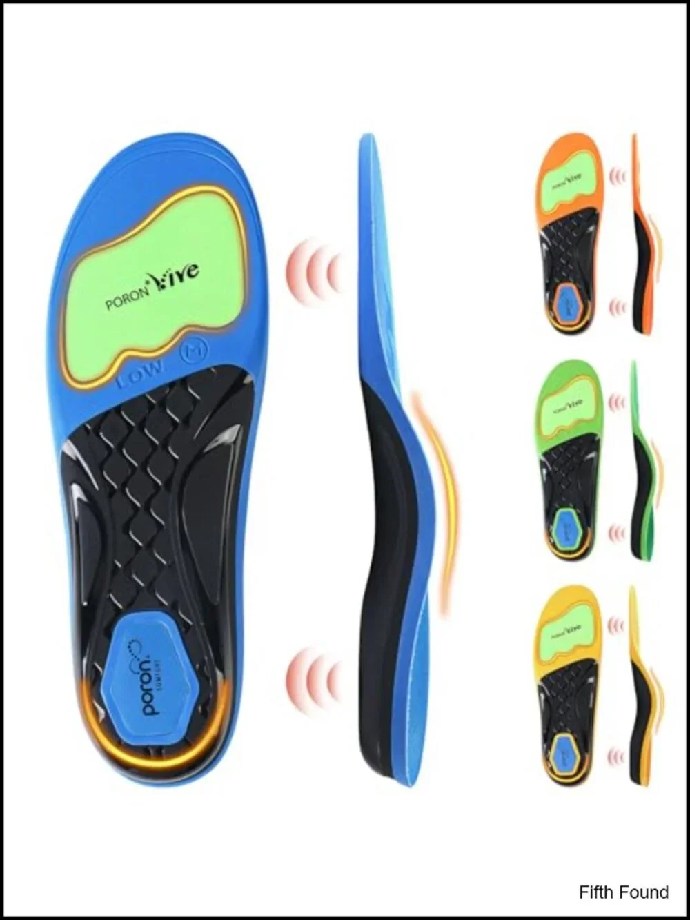 Orthotic Insoles 4 Arch Heights Plantar Fasciitis Relief TPU Arch Support for